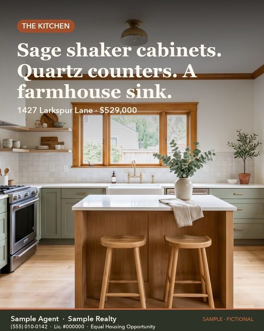 Kitchen feature post